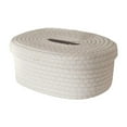 thumbnail image 1 of WeiLaiKeQi Cotton Rope Tissues Box Creative Tissue Dispenser for Office Counter Bedroom White, 1 of 9