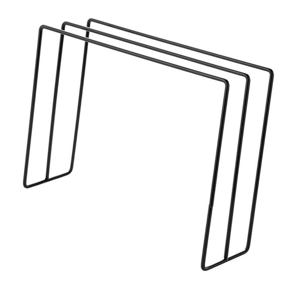 WeiLaiKeQi Countertop Dishcloth Drying Rack Iron Dish Rag Storage Hanger for Countertop Black