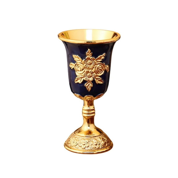 WeiLaiKeQi European Goblet Embossed Cup en Goblet for Bar Anniversary Wedding Blue