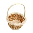 thumbnail image 1 of WeiLaiKeQi Flower Basket Portable Home Decoration Gathering Multipurpose Storage Basket Khaki, 1 of 9