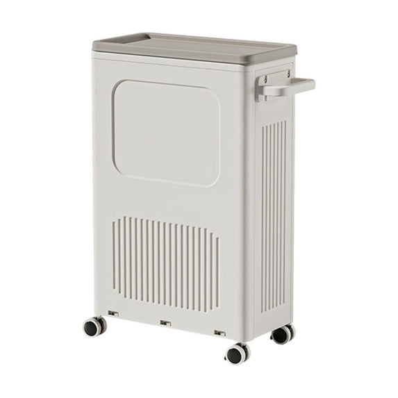 WeiLaiKeQi Foldable Laundry Basket Dirty Clothes Basket for Travel College Laundry Room White