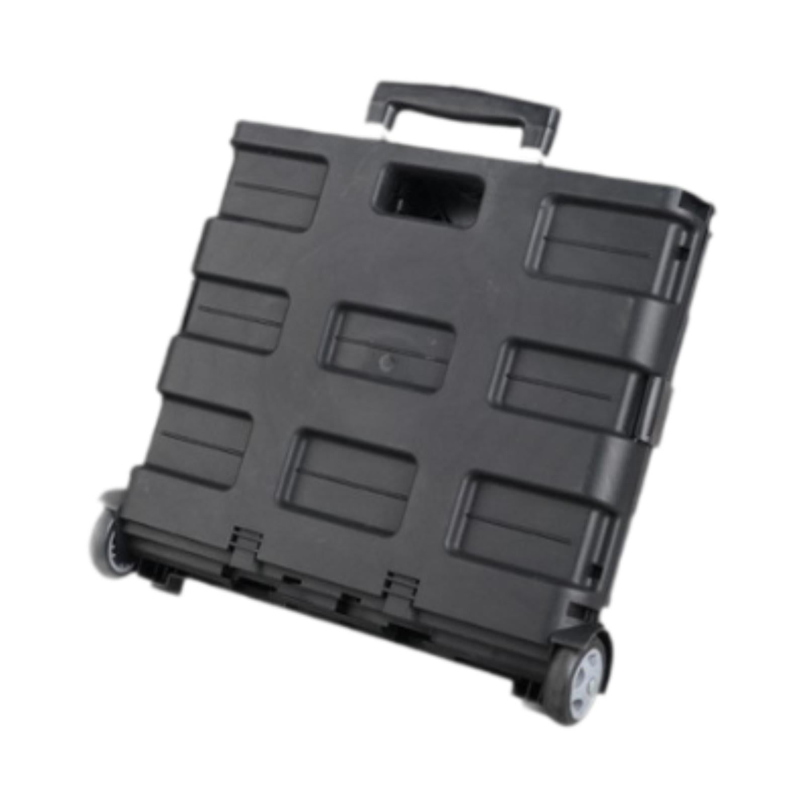 WeiLaiKeQi Folding Cart Foldable 65L Storage Bin with Wheels and Pull