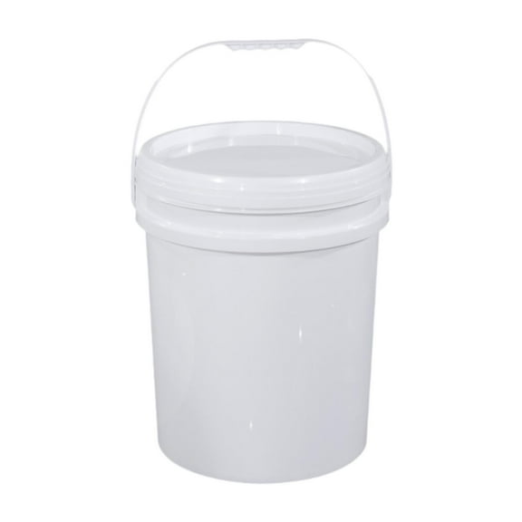 WeiLaiKeQi Food Storage Bucket Empty Paint Can Storage Container for Household Cleaning White
