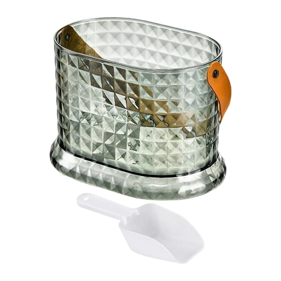 WeiLaiKeQi Ice Bucket Elegant Practical Beverage Chilling Tub for Party Kitchen Camping Clear Green S