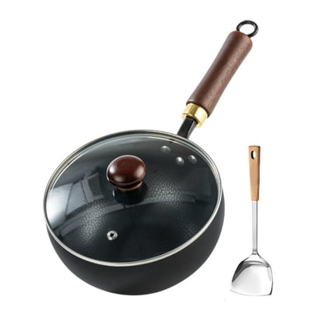 WeiLaiKeQi Iron Wok Cookware Induction Cooker Stir Fry Pan for Restaurant Hotel Kitchen B