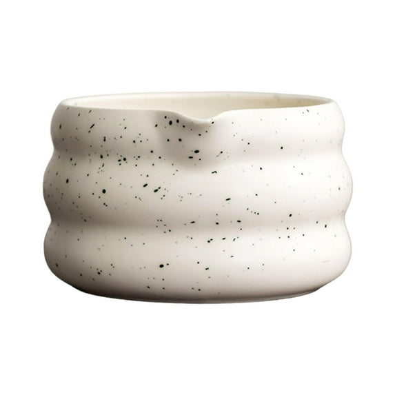 WeiLaiKeQi Japanese Matcha Bowl Decor Traditional Matcha Ceremonial for Tabletop Office White