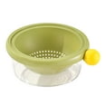 thumbnail image 1 of WeiLaiKeQi Kitchen Strainer Colander Bowl Berry Pasta Salad 2 in 1 Kitchen Colander Set Green 18x7.5cm, 1 of 9