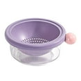 thumbnail image 1 of WeiLaiKeQi Kitchen Strainer Colander Bowl Berry Pasta Salad 2 in 1 Kitchen Colander Set Violet 18x7.5cm, 1 of 9