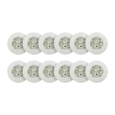 WeiLaiKeQi LED Bottle Lights 7 Colors RGB LED Sticker Lights Glasses Party LED Coasters 12Pcs