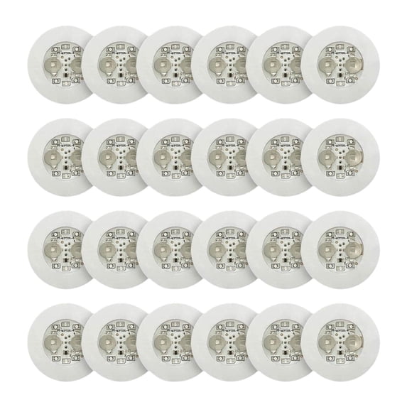 WeiLaiKeQi LED Bottle Lights 7 Colors RGB LED Sticker Lights Glasses Party LED Coasters 24Pcs
