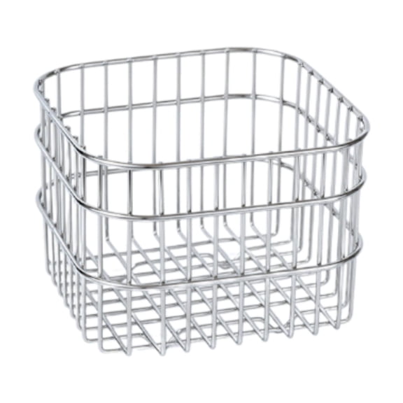 WeiLaiKeQi Metal Wire Storage Basket Decorative for Bedroom Kitchen Countertop Bathroom 11.2x11.2x10.2cm