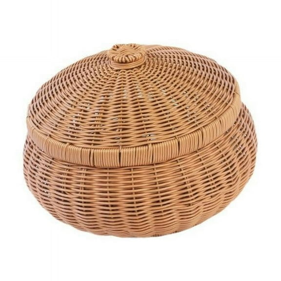 WeiLaiKeQi Pumpkin Shape Basket Convenient Multi Purpose for Bathroom Home Dining Table