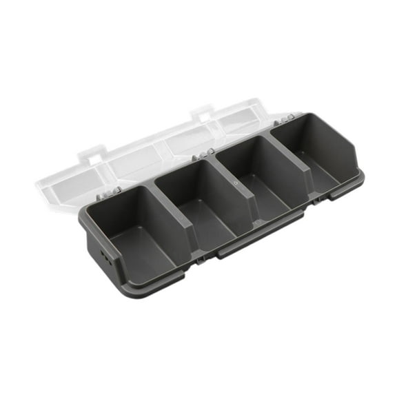 WeiLaiKeQi Screw Organizer Storage Bin Bolts Organizing Household Home Potable with Lid Gray