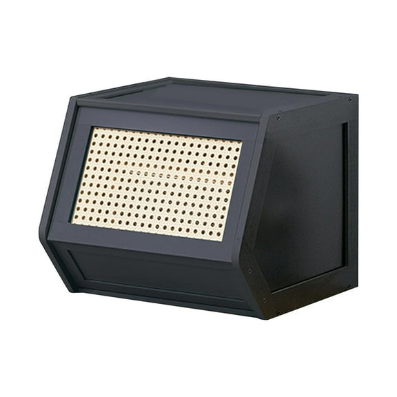 WeiLaiKeQi Small Countertop Cabinet Household Storage Solution for Office Supplies Dorm Black 35cm