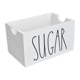 thumbnail image 1 of WeiLaiKeQi Sugar Packet Holder Display Wood Sugar Packet Container for Pantry Home Desk White, 1 of 9