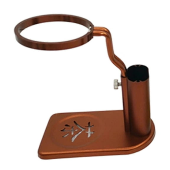 WeiLaiKeQi Tea Cup Holder Height Adjustable Metal Pour over Coffee Dripper Stand Red Brown