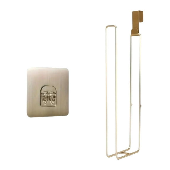 WeiLaiKeQi Toilet Paper Holder Convenient over The Tank for Bathroom Office Living Room Golden