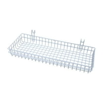 WeiLaiKeQi Wire Hanging Storage Basket Rustic Storage Rack for Bathroom Balcony Kitchen white