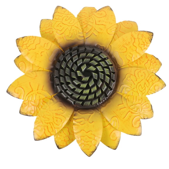 WeiWei Metal Sunflower Wall Decor 3D Flower Wall Art for Indoor/Outdoor