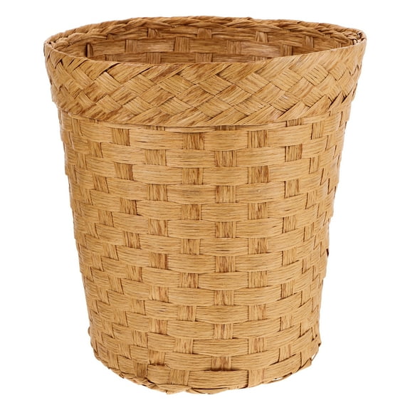 WeiWei Wicker Trash Can Wastebasket for Home & Office
