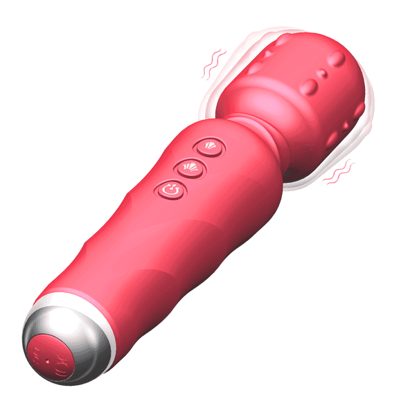Vibrating Bullet Soft Touch Massager, 20 Vibration Settings, Waterproof