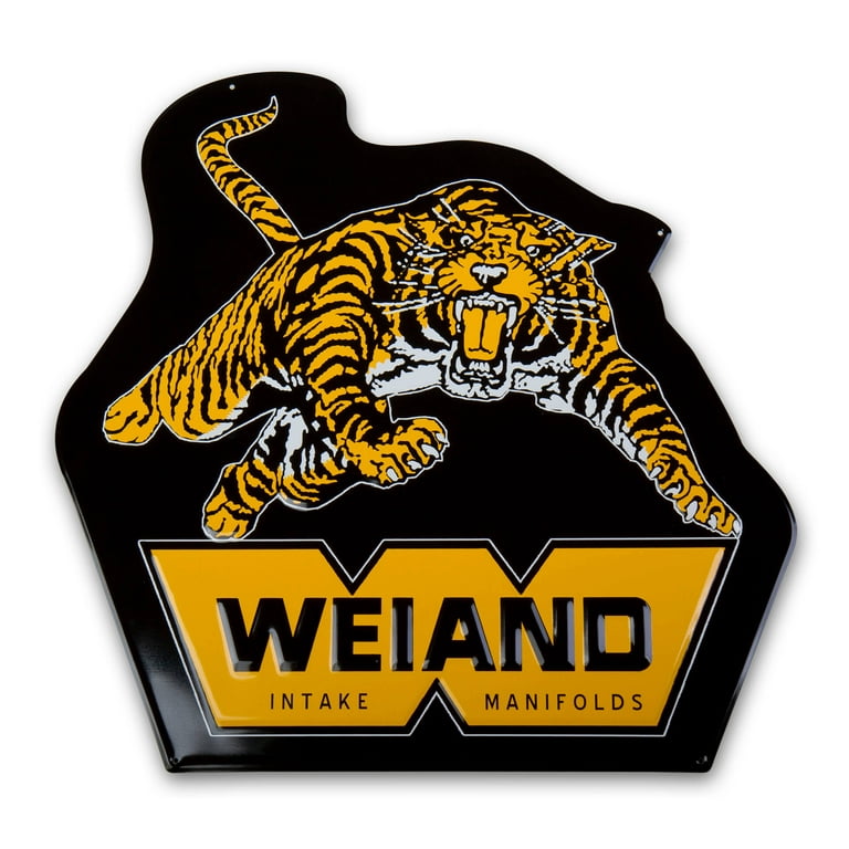 Weiand Metal Sign - Tiger 10009WND Weiand Metal Sign - Tiger 10009WND