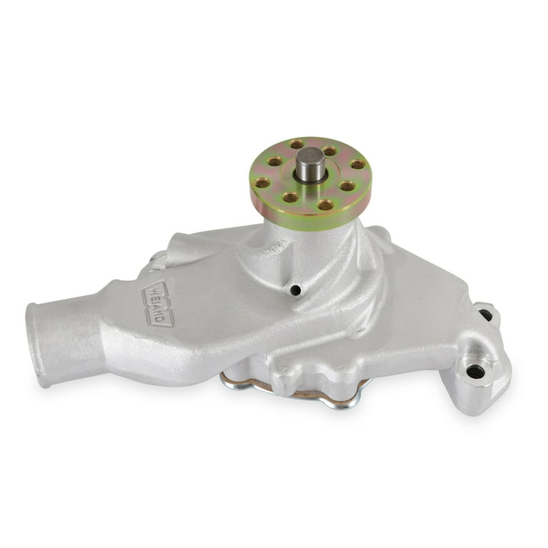 Weiand Water Pump SBC Action Plus Short, Satin 9208 Weiand Water Pump SBC Action Plus Short, Satin 9208