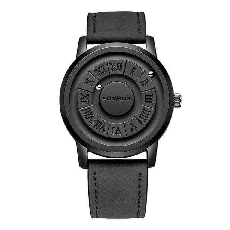 Weicam Unisex Cool Watches Roman Numerals Creative Magnetic Levitation Balls Dial Waterproof Quartz Wrist Watches Couple Watch
