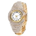 thumbnail image 1 of Weicam Women Elegant Crystal Bangle Braclet Round Dial Analog Quartz Wristwatch, 1 of 4