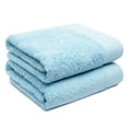thumbnail image 1 of Weidemans 100% Cotton Bath Towels | Eco-Friendly Exclusive Bathsheet Towels Set of 2 (Size: 35" X 70") | Ultra Soft and Highly Absorbent Bath Towel Set, Gym, Hotel, Travel Camp, Pool Spa | Sky Blue, 1 of 12