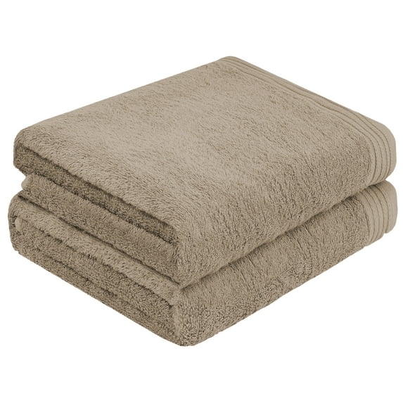 Weidemans 100% Cotton Bath Towels | Eco-Friendly Exclusive Bathsheet Towels Set of 2 (Size: 35" X 70") | Ultra Soft and Highly Absorbent Bath Towel Set, Gym, Hotel, Travel Camp, Pool Spa | Sand