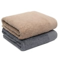 thumbnail image 1 of Weidemans 100% Cotton Bath Towels | Eco-Friendly Exclusive Bathsheet towels Set of 2 (Size: 35" X 70") | Ultra Soft and Highly Absorbent Bath Towel Set Gym, Hotel, Travel Camp, Pool Spa | Grey & Sand, 1 of 10