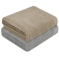thumbnail image 1 of Weidemans 100% Cotton Bath Towels | Eco-Friendly Exclusive Bathsheet towels Set of 2 (Size: 35" X 70") |Ultra Soft and Highly Absorbent Bath Towel Set Gym, Hotel, Travel Camp, Pool Spa |Sand & Silver, 1 of 13