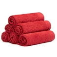thumbnail image 1 of Weidemans 100% Cotton Washcloths 6 Pieces Towel Set | Fingertip Washcloth 13" X 13" | Towels for Bathroom, Hand, Kitchen, Cleaning | Machine Washable high Absorbency Bathroom Face Towels | Burgundy, 1 of 10