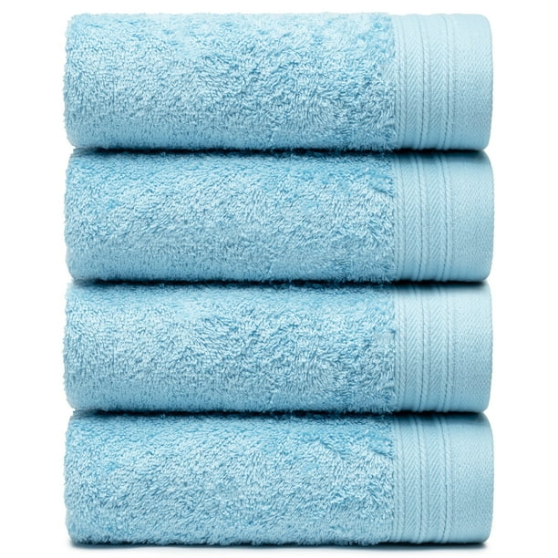 Sky blue hand towels hot sale