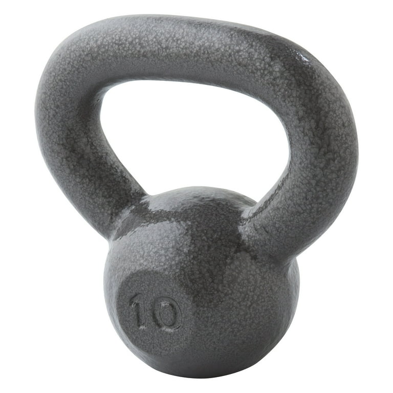 Weider 10 lb. Cast Iron Kettlebell with Hammertone Finish Single Walmart