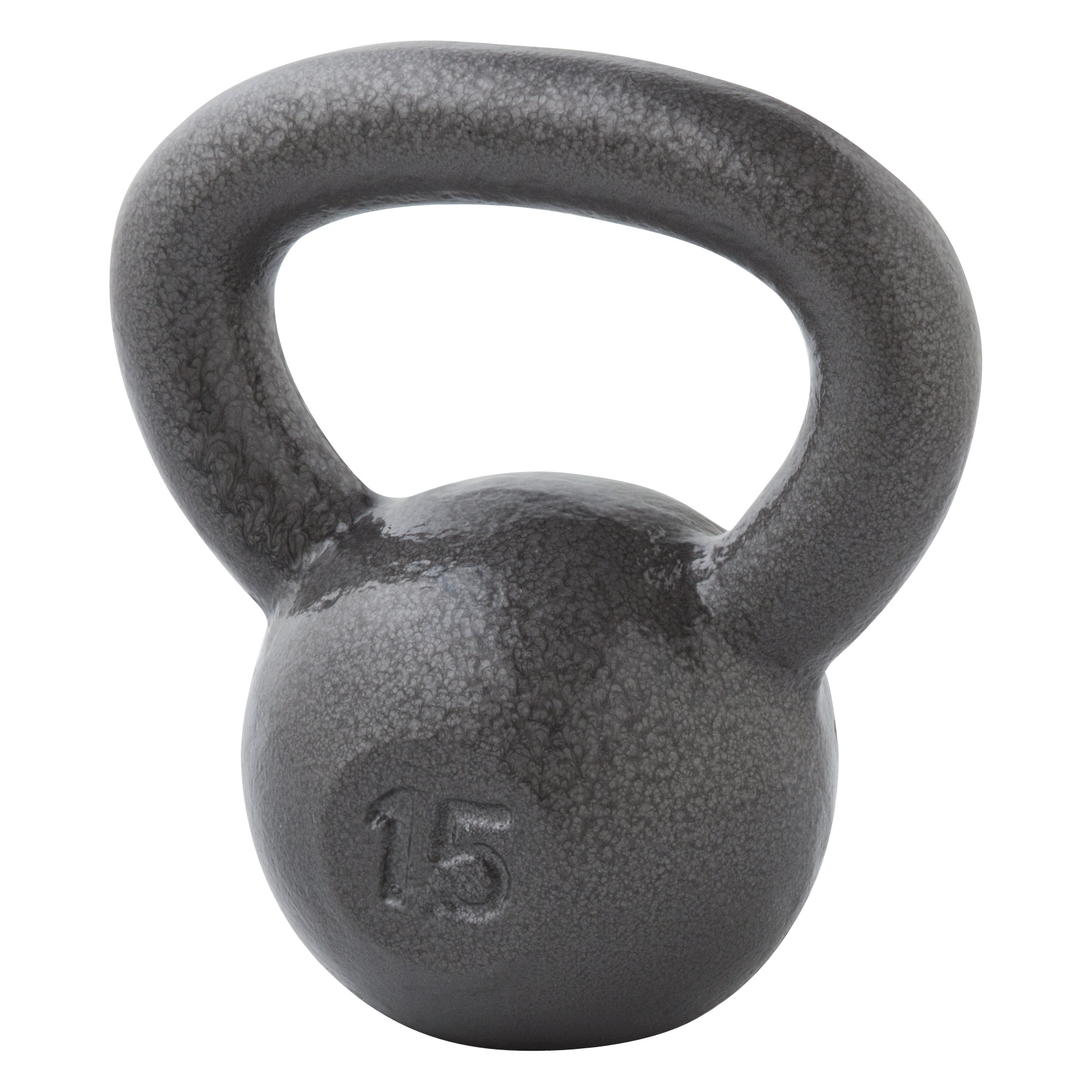 Weider, 15lb Cast Iron Hammertone Finish Kettlebell, Single - image 1 of 5