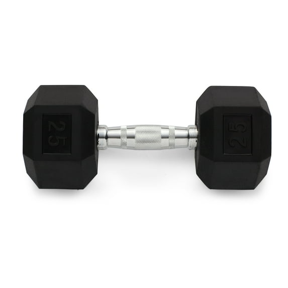 DUMBELL RUBBER HEX 25#