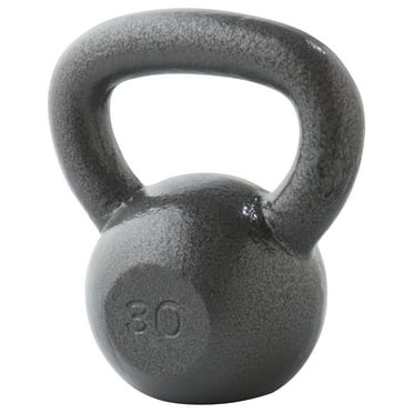 Weider, 30lb Cast Iron Hammertone Finish Kettlebell, Single
