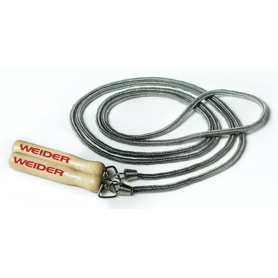 Weider 9’ Nylon Jump Rope with Natural Wood Handles