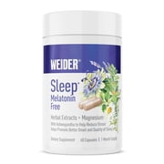 Weider Melatonin Free Sleep Aid 60ct