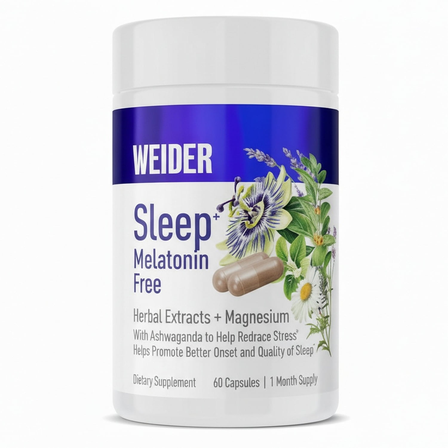 Weider Melatonin Free Sleep Aid 60ct