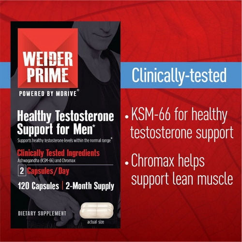 Does Weider Prime Testosterone Support Work Weider Prime Testosterone Support, 120 Capsules - Walmart.com