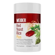 Weider Red Yeast Rice Plus 1200mg, with 850mg of Natural Phytosterols, Gluten Free