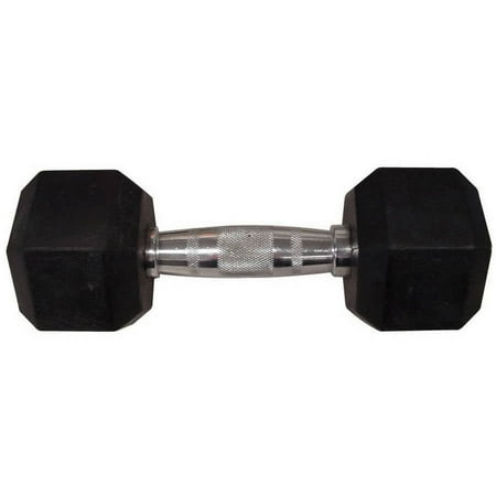 Weider Rubber Hex Dumbbell, 5-70lbs