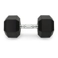thumbnail image 1 of Weider Rubber Hex Dumbbell, 60 lbs - Sold Individually, 1 of 6