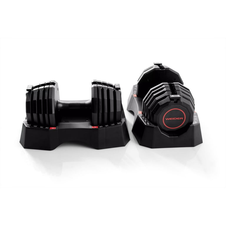 Weider adjustable dumbbells deals