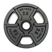 Weider Standard Weight Plate, 2.5lbs. With Black Hammertone Finish