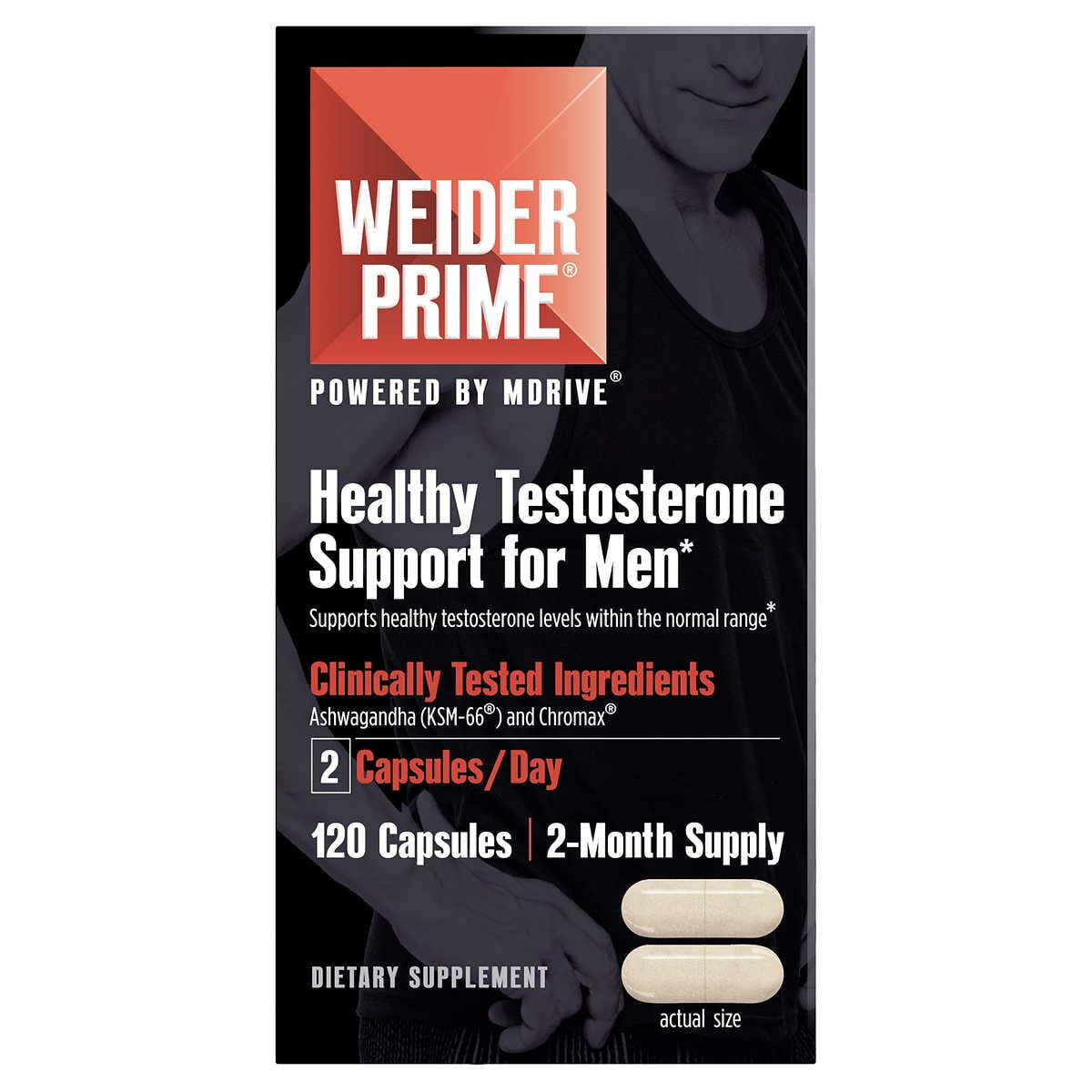 Weider Testosterone Supplement for Men, Healthy Testosterone Support to