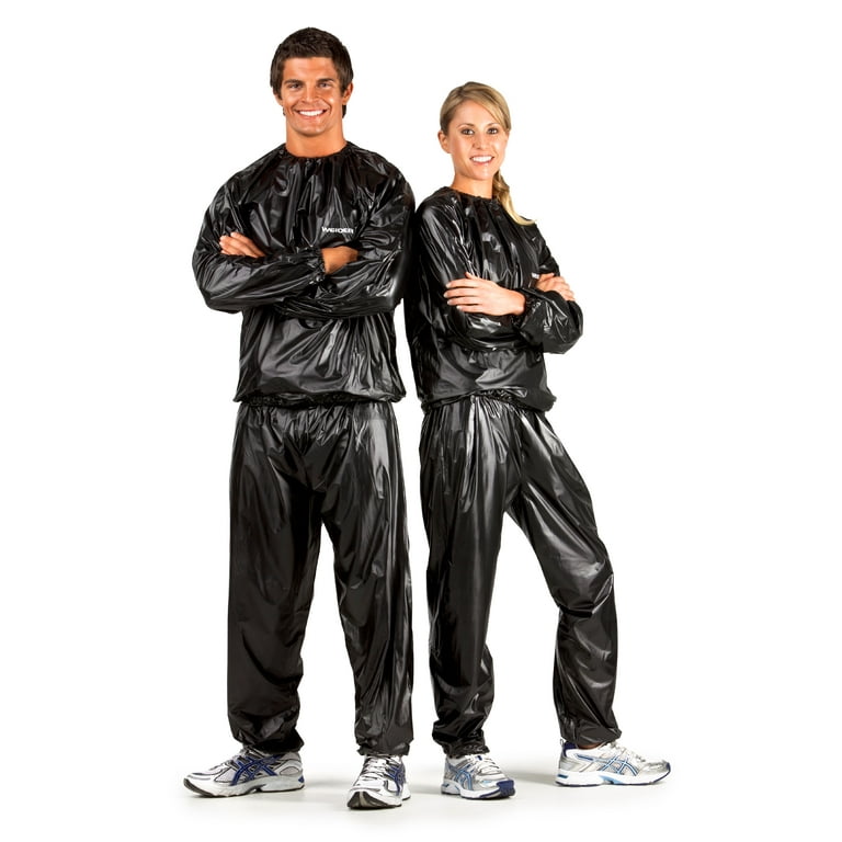 Weider Vinyl Reducing Suit XL with Elastic Waistband